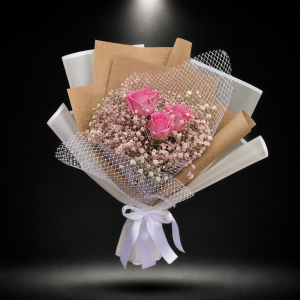 دسته گل فانتزی رز