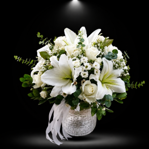 جام شیشه ای گل