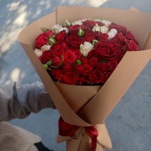 دسته گل رز هلندی و مینیاتوری